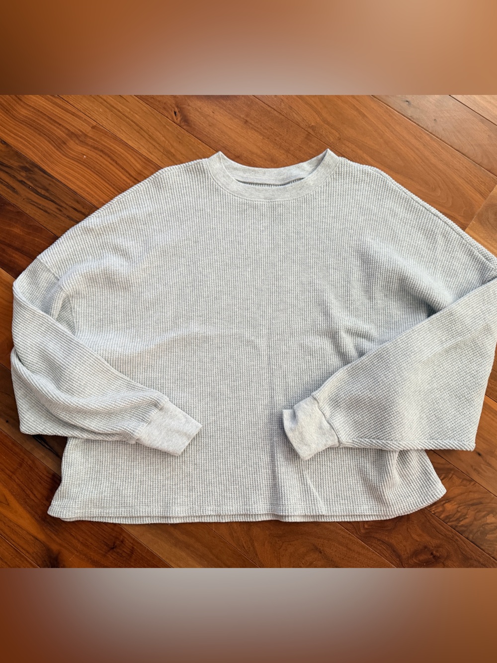 Abercrombie & Fitch Heather Light Gray Crew Sweater